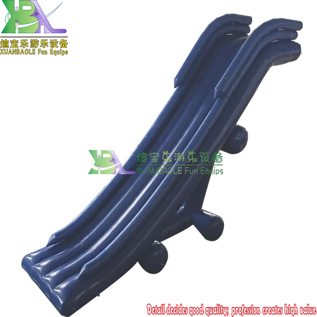 Commercial Water Play Equipment Floating Water Inflatable Dock Slide Yacht Inflatable Water Slide 6