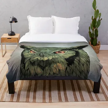 

Owl Red Eyes Blanket Wool Flannel Plush Blanket Bedspread For office Sherpa Blanket Couch Quilt Cover Travel