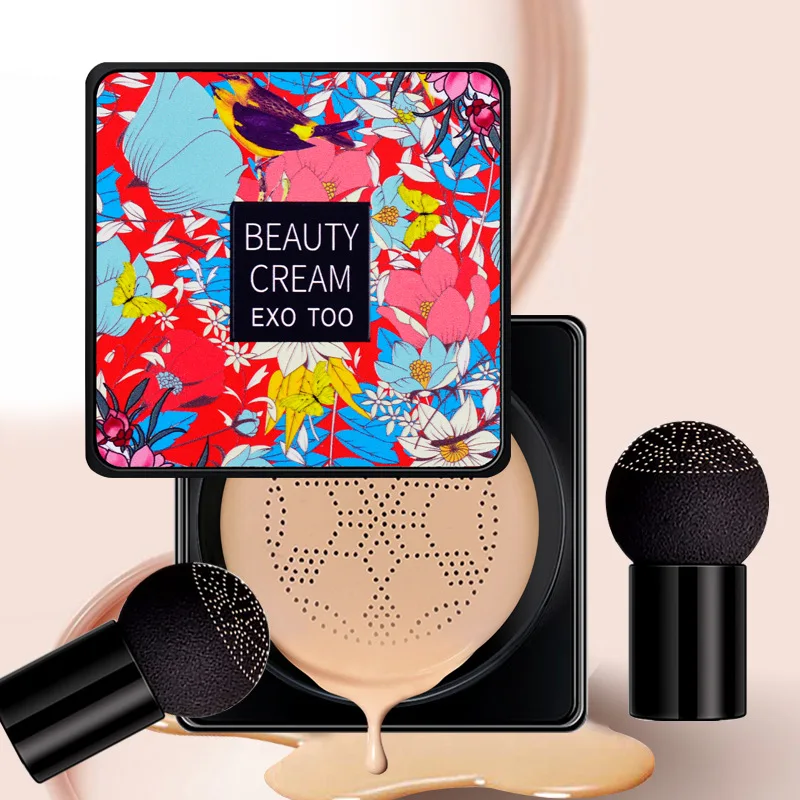 Mushroom Head CC Cream Make up Air Cushion Moisturizing Foundation Air-permeable Natural Brightening Makeup BB Cream Cosmetics