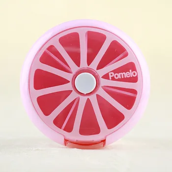 

Weekly Pill Case Portable Rotating Packing Fruit Storage Box Large Capacity Carriable Medicine Box