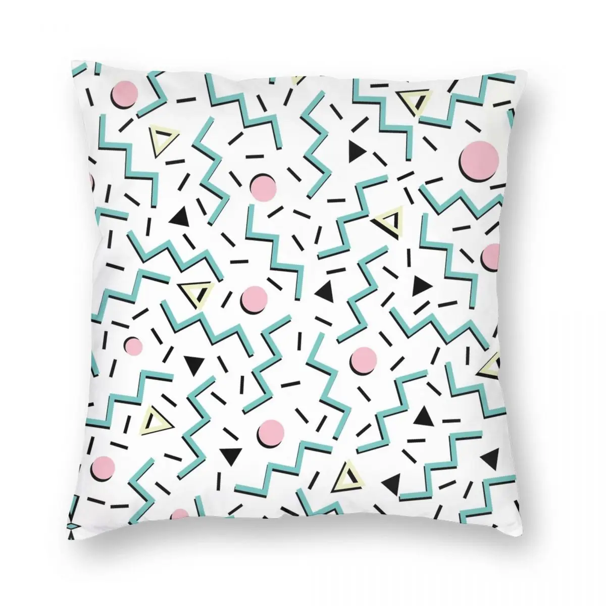 

Back To The 80's Eighties Memphis Square Pillowcase Polyester Linen Velvet Printed Zip Decor Pillow Case Home Cushion Case 45x45