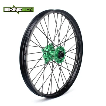 

BIKINGBOY 21" MX Front Wheel Rim Hub For Kawasaki KX250F KX450F 2006-2018 KX 250 450 F 06-18 KX125 KX250 2006-2013