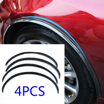 

Rubber Wheel Eyebrows protector 4Pcs Carbon Fiber look Car Flare Cover