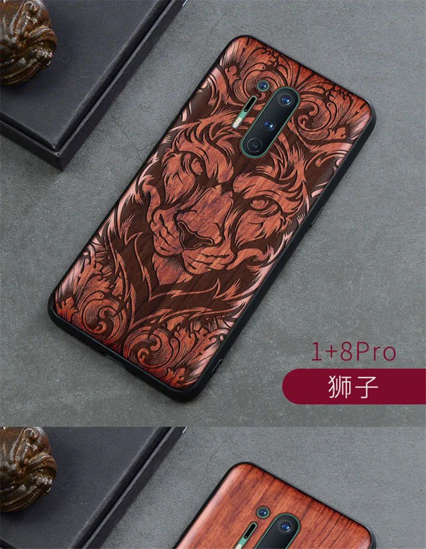 Carved Wood Case For OnePlus 8 Pro OnePlus 8 Shockproof Case TPU Bumper Cover For OnePlus 8 Case Wood Shell Oneplus 8 Pro (11)