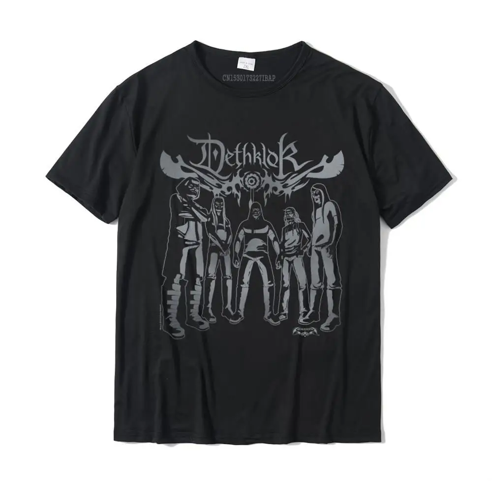Cool O Neck Tshirts Summer Tops Shirt Short Sleeve Cheap Pure Cotton Printing Clothing Shirt Casual Men's Free Shipping Metalocalypse Dethklok Band Long Sleeve T-Shirt__29249 black