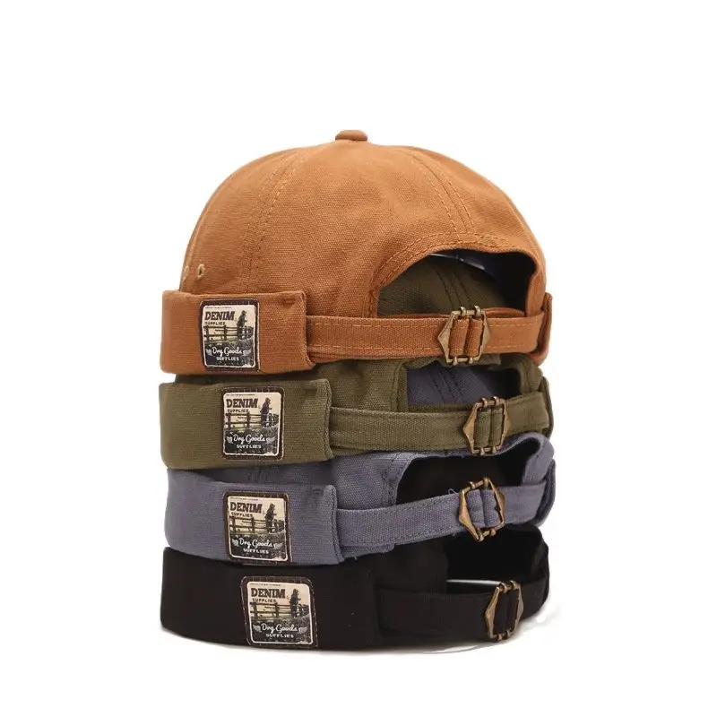 Vintage Docker Cap Brimless Hat 