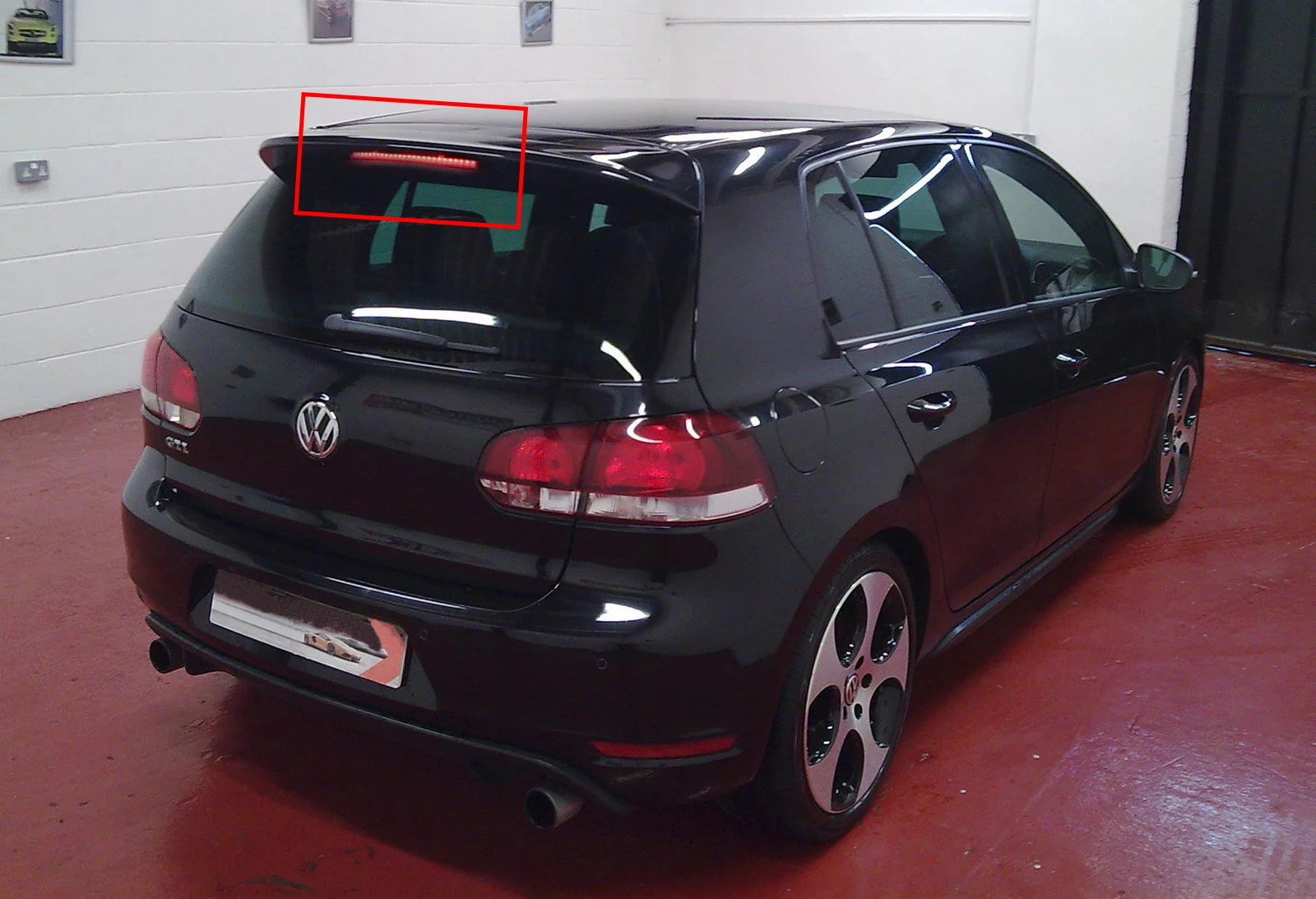 1x черный светодиодный светильник с высоким уровнем стоп-сигнала для VW Golf MK5 GTI R32 2004-09