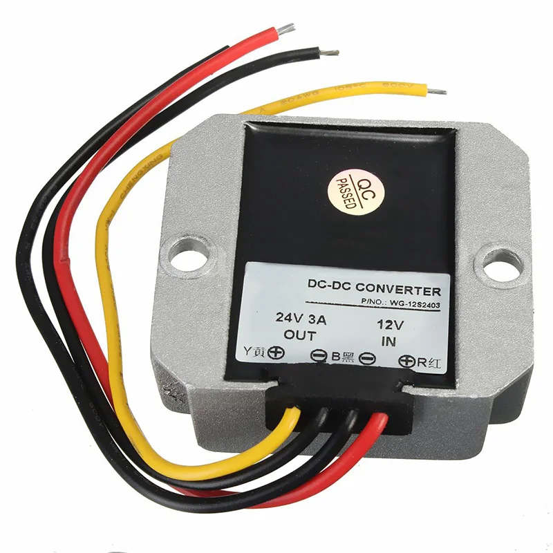 

DC-DC 12V Step Up to 24V 3A 72W Car Power Converter Regulator