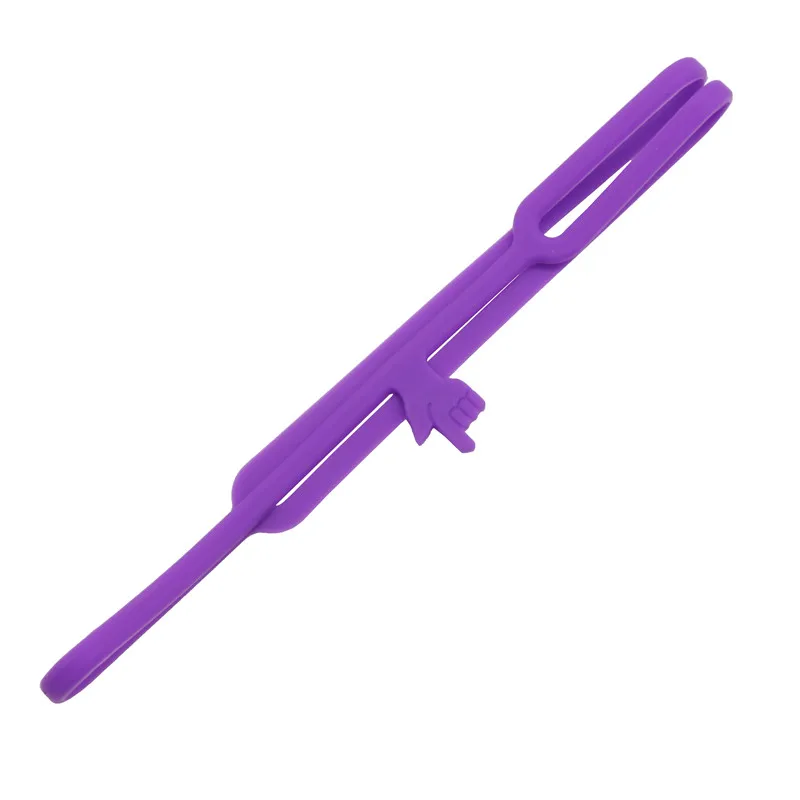 purple 4 шт. Горячие закладки для чтения силиконовые креативные канцелярские товары в форме пальца милые детские канцелярские подарки - Цвет: purple