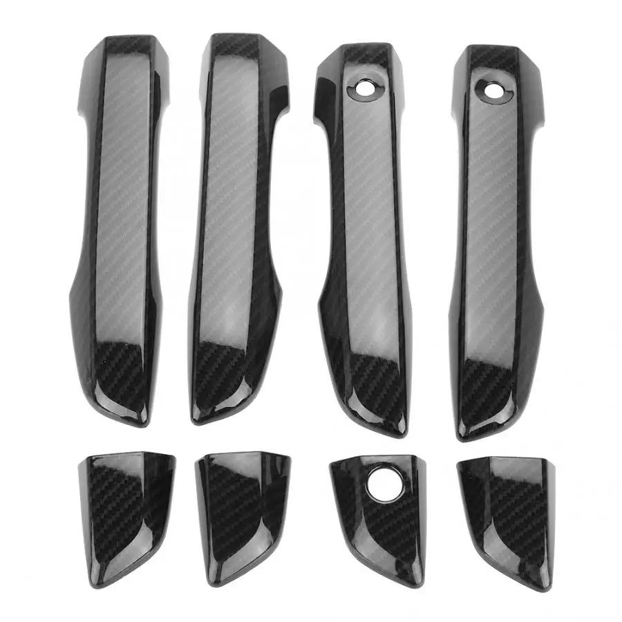 8Pcs Carbon Fiber Texture Door Outside Handle Cover Fit For Honda Civic 2016 2017 2018 car accessories wear-resistant | Автомобили и