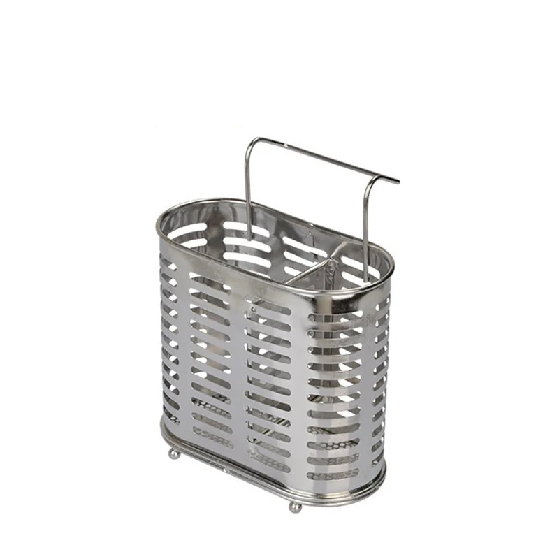 

304 stainless steel kitchenware storage rack, two-compartment drain type tableware storage rack, free shipping