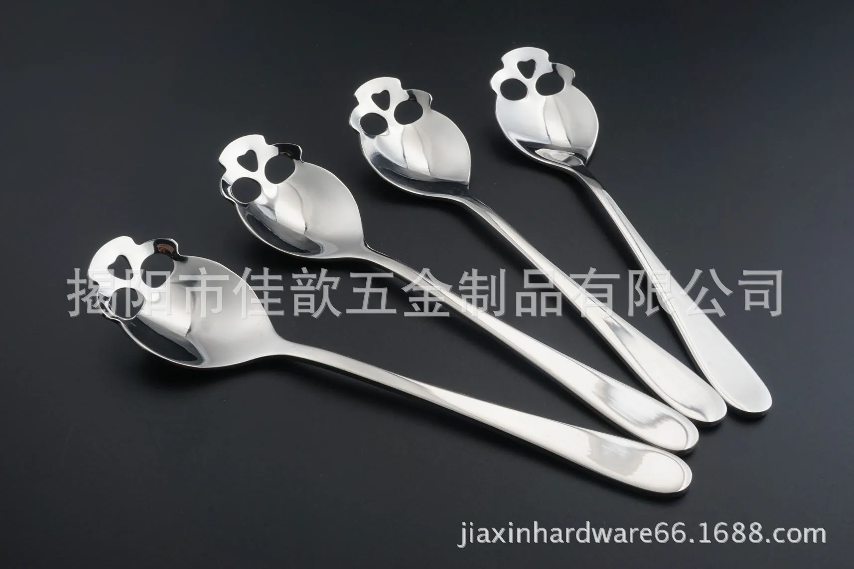 [Patented Genuine Product] Stainless Steel Coffee Spoon 304 Skull Spoon Creative Tableware Stainless Steel Spoon