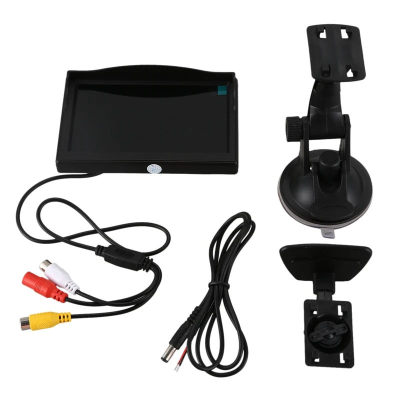 " 800*480 TFT lcd HD экран монитор для автомобиля заднего вида резервная камера черный