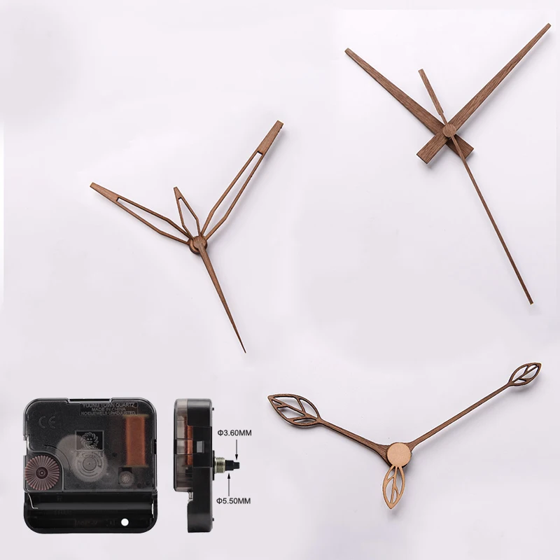 Wooden Hands For 3d Wall Clock Diy Seiko Shaft Step Movement 10 12 Inch