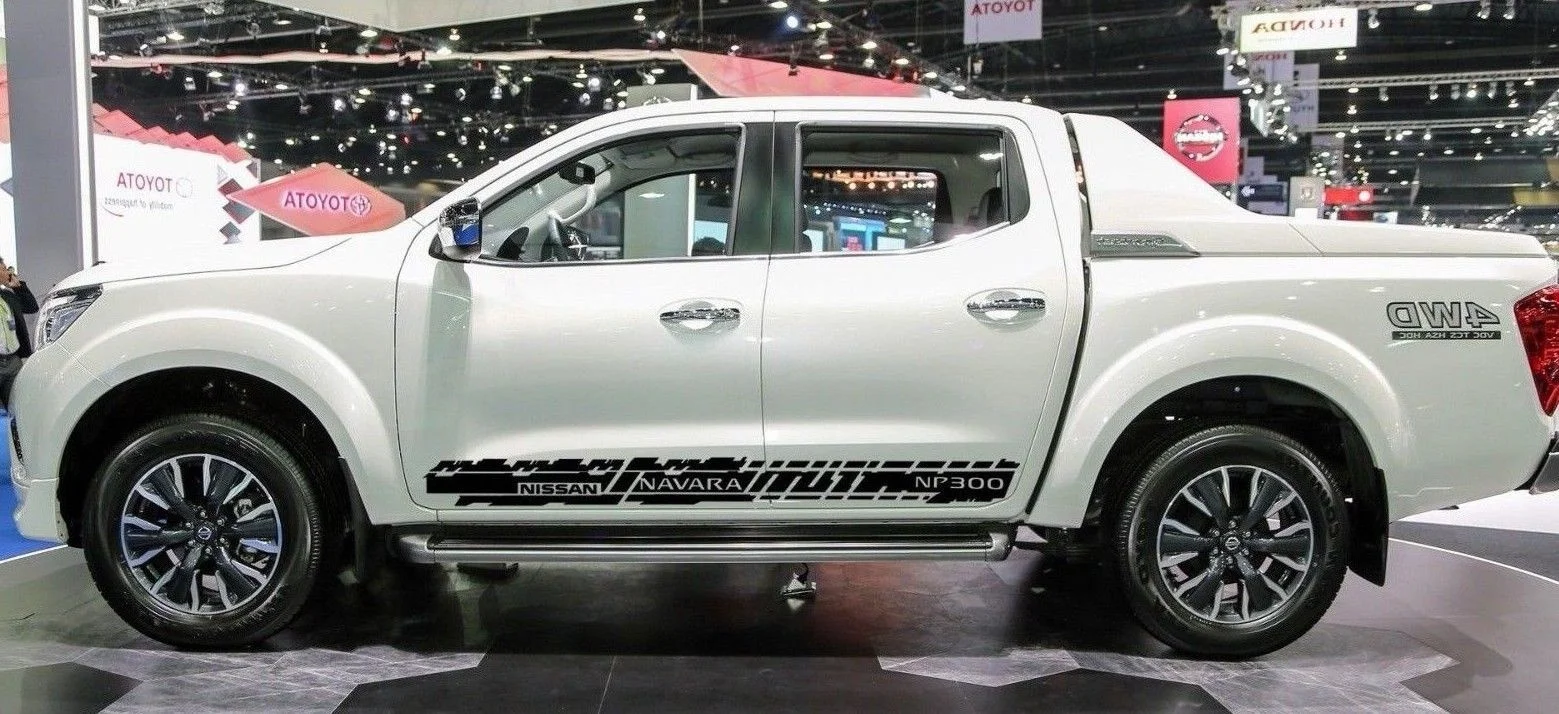 

For 1Set/2pcs Side stripe vinyl Decal Sticker Sider Stripe Kit for NIssan NAVARA NP300 offroad Car styling