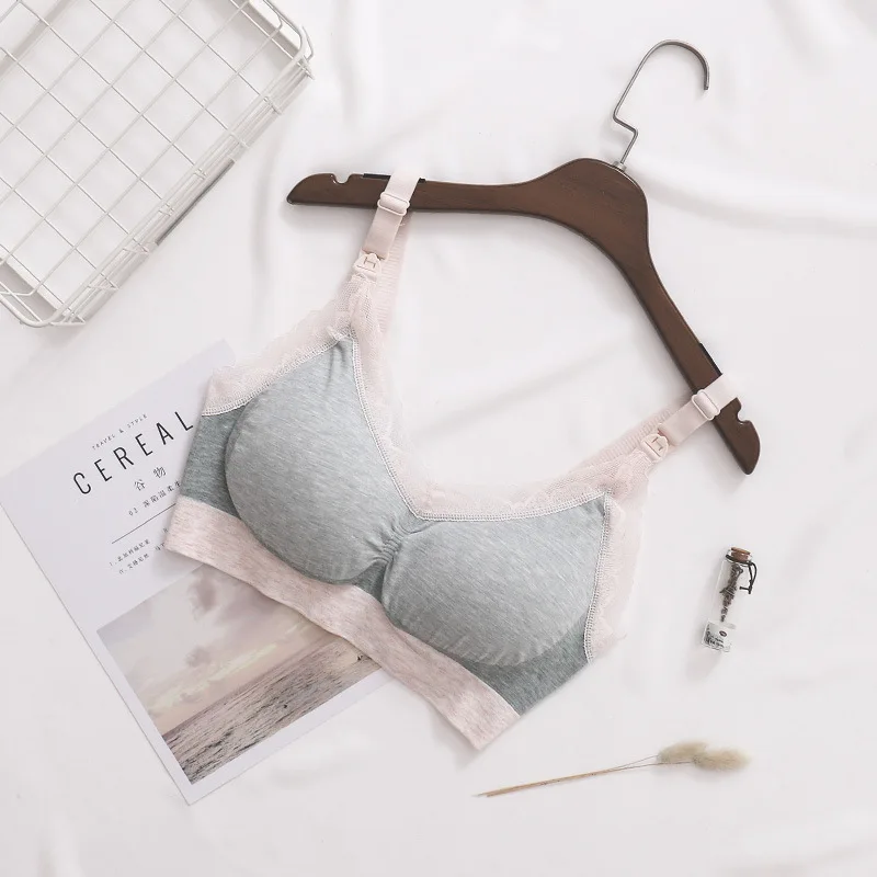 Breastfeeding bra pregnant women underwear maternity nursing bra high quality lace bra 6