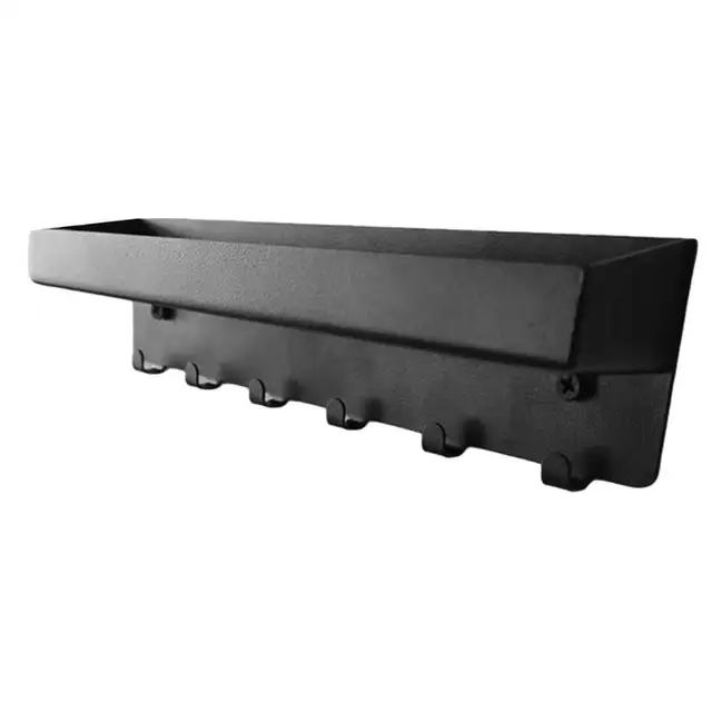 Rozsdamentes Acél Hasznos Széles Körű Alkalmazás -E -Mail Szervező Fekete Kulcstartó Multifunkcionális A Bejárati Ajtóhoz