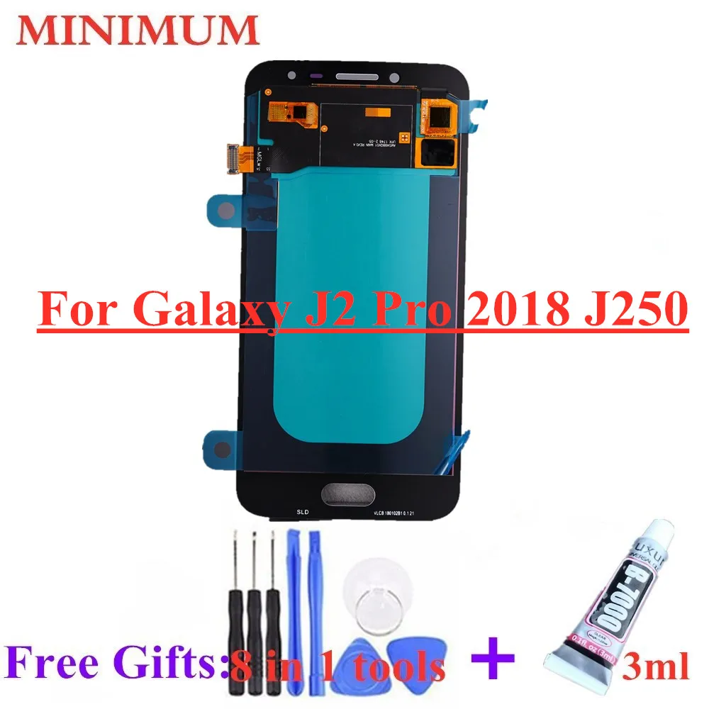 

AMOLED For Samsung Galaxy J2 Pro 2018 J250 OLED LCD Display Touch Screen Digitizer Assembly For Samsung J250F J250DS Screen