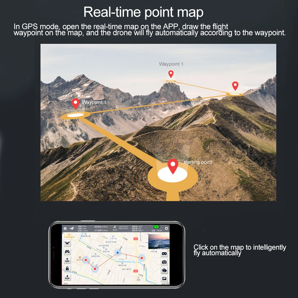 Бесщеточный Дрон 4k 1080P gps 5G wifi FPV складной Радиоуправляемый Дрон HD Двойная камера Радиоуправляемый квадрокоптер 30 минут время полета 1600 м Диапазон