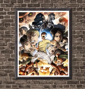 

New Season Attack On Titan Anime Fan Art Collection Digital Canvas Art Prints Poster,8 x 10 Inches,Ready To Hang