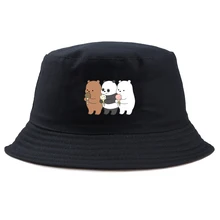 Мужская шляпа-Панама для женщин, Мы Голые Медведи, мультяшная уличная Кепка для рыбаков, мужская летняя уличная Кепка, Мужская Панама