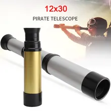 Пиратский телескоп ночного видения Монокуляр 12x30 HD Лупа Оптический spyglass монокль для детей активного отдыха Охота Часы птица