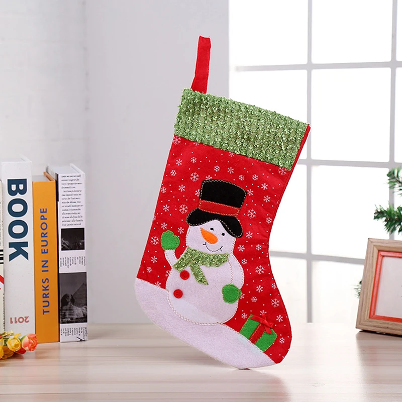 Creative Exquisite Cute Christmas Xmas Tree Hanging Party Tree Decor Santa Stocking Sock Gift Candy Bags