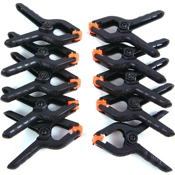 

10pcs 2inch Spring Clamps DIY Woodworking Tools Plastic Nylon Clamps For Woodworking Spring Clip Photo Studio Background