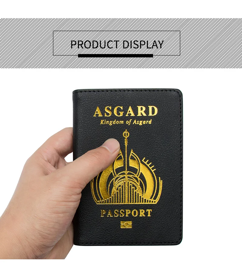 Zoukane чехол для паспорта из искусственной кожи Марвел Мстители аксессуары для путешествий Чехол для паспорта черная пантера Asgard Обложка для