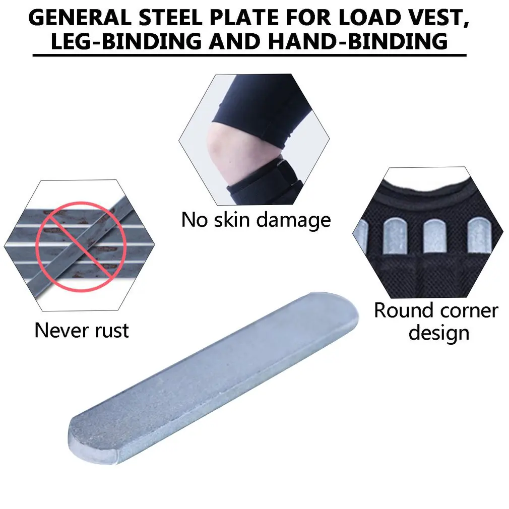 Steel Plates for Tight Weight Vest Holders and Invisible Steel Special shin Guards Anti-Rust and Anti-Oxidation