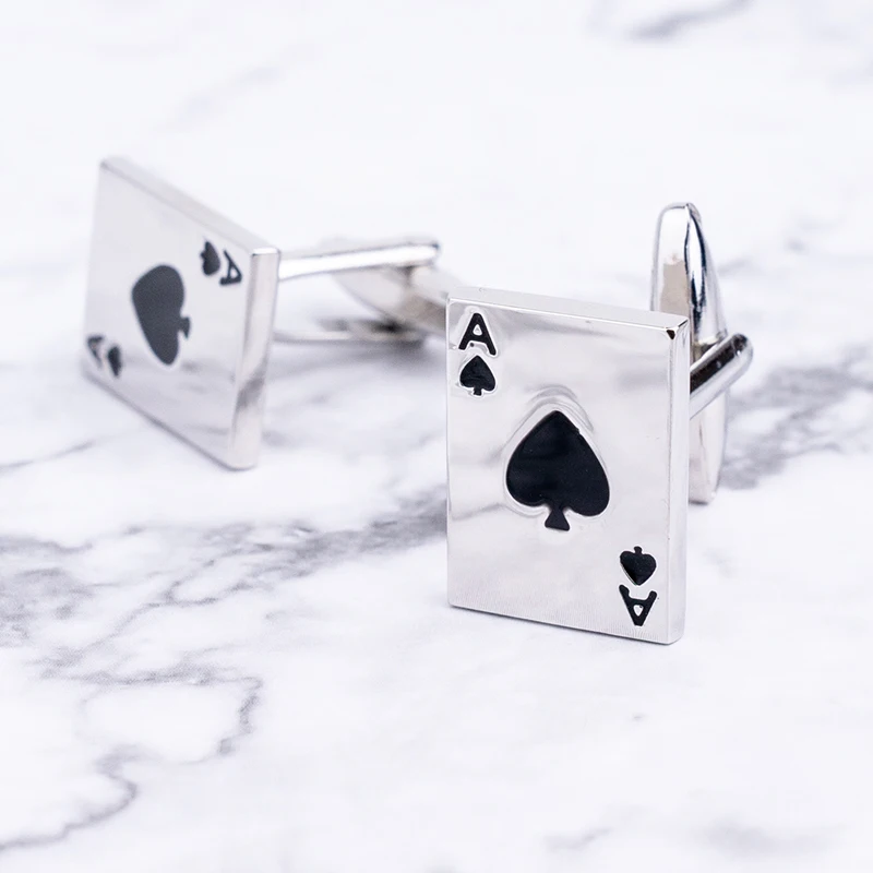 Бесплатная доставка мужские запонки Gamble казино серии Покер дизайн модные запонки и зажимы для галстуков оптом и в розницу