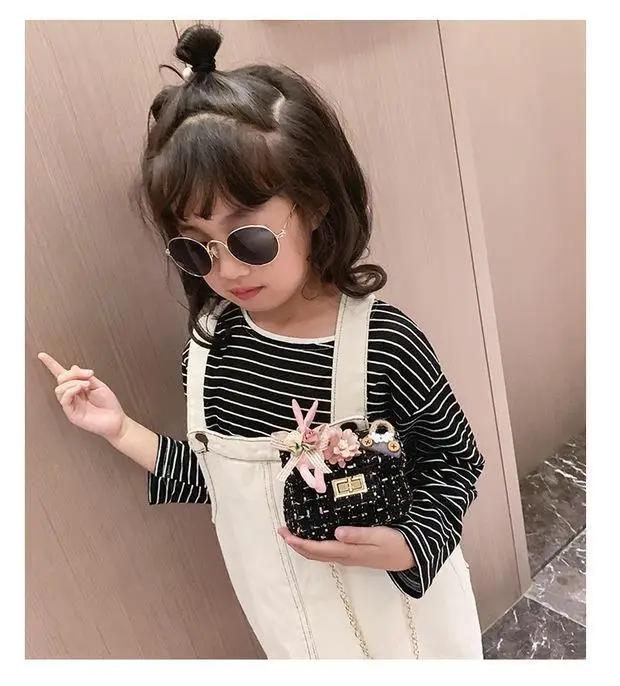para Meninas Bolsa de Corrente de Brinquedo das Crianças Bolsa de Coelho Coreana do Ombro Brinquedo para Crianças Mini Versão Selvagem Diagonal Bolsas Acessórios 19 das crianças saco de coelho mini versão