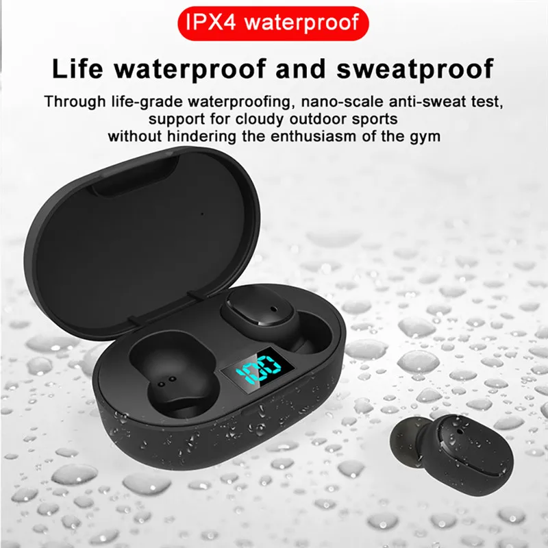 E6S Беспроводной Bluetooth наушники TWS Bluetooth 5,0 стерео Бас Наушники-вкладыши гарнитура наушники-вкладыши Fone De Ouvido 40OCT22