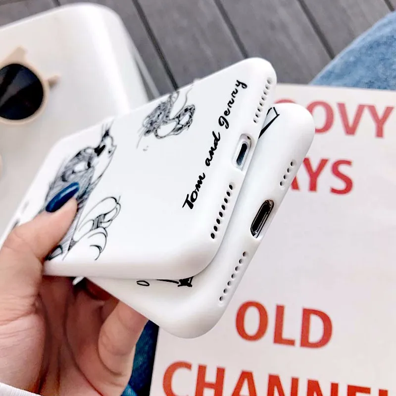Мягкий силиконовый чехол для телефона для IPhone 7 8 Plus X XS 6 6S милый мультяшный Забавный чехол с героями комиксов чехол для IPhone 7 X