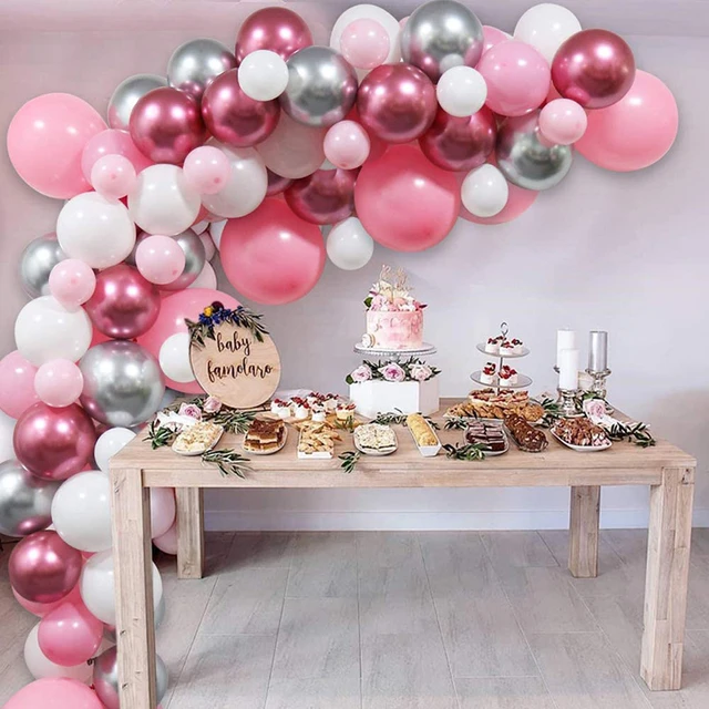 Combinaison de ballons en chaîne pour mariage, fournitures de décoration  pour fête de la saint-valentin, costume d'anniversaire - AliExpress
