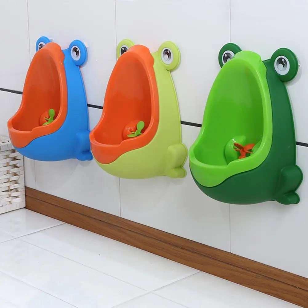 Dessin animé grenouille salle de bain enfants enfant en bas âge pot toilette formation urinate formateur garçons urinoir dessin animé grenouille forme mignon écologique