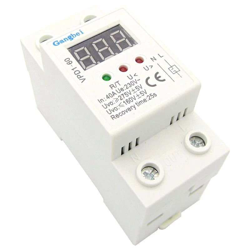 Nitrip 2P 40A Automatic Reconnect Recovery Over & Under Voltage Relay Protective Device Nitrip 2P 40A Automatic Reconnect Recovery Over & Under Voltage Relay Protective Device