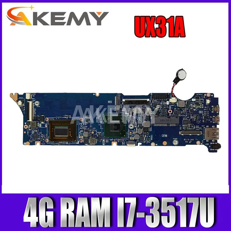 Akemy Новинка! Материнская плата UX31A для ноутбука Asus UX31KI3537A UX31A2 протестированная