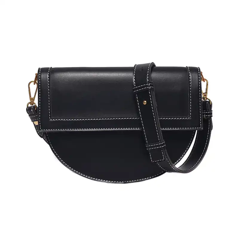 soft leather saddle bag