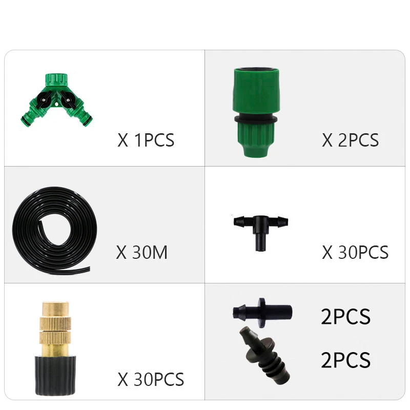 Automatic Garden Watering & Cooling Irrigation Kit