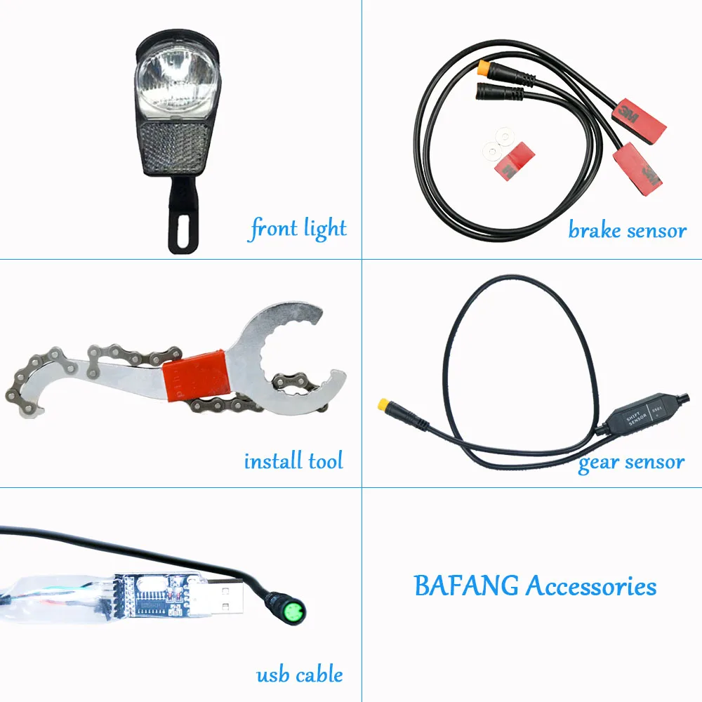 Bafang Gear Shift Sensor/hydraulic Brake Sensor/6v Head Light/usb