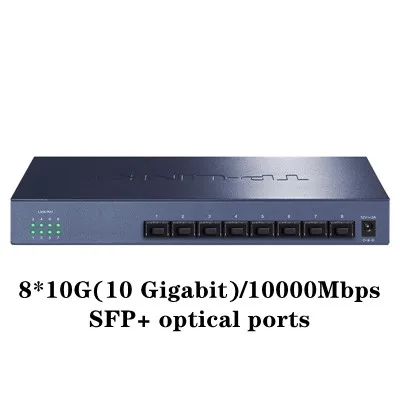 Tp-link tl-st1008f 10gbe переключатель 10gb 10g 10-гигабитный 10-гбит/с sfp + 8 10000 Мбит/с Оптический