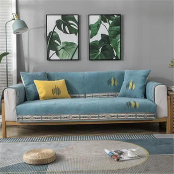 

Four Seasons Universal Fabric Chenille Embroidered Anti-slip Sofa Cushion bei ou gentry Sofa Cushion Covers Manufacturers Wholes