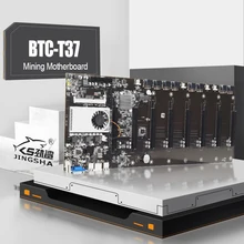 JINGSHA BTC-T37 – Carte mère pour minage, 8 GPU, avec CPU, crypto, Ethereum, Bitcoin, sans élévation, BTC 37, expert=