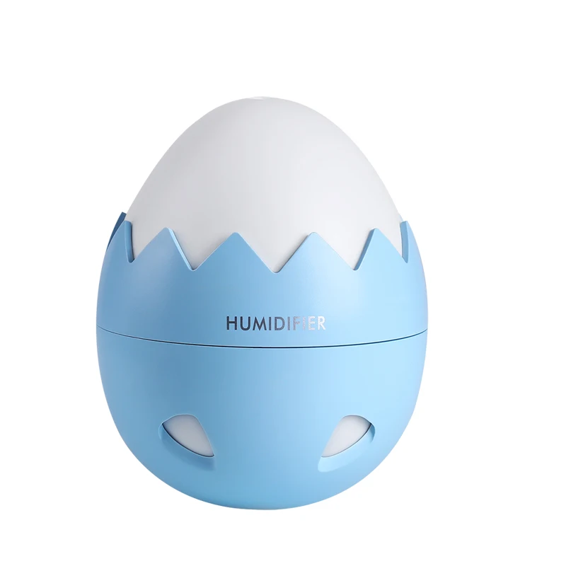 Креативный увлажнитель 3 в 1 Eggshell диффузор эфирного масла Арома лампа светодиодный ночник USB вентилятор ароматерапия освежитель воздуха фоггер - Цвет: Blue
