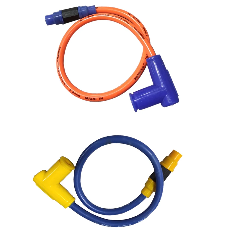 

8.8mm Twin Core ignition Coil Spark Plug Racing Power Wire Cable For Honda Suzuki Motorcycle ATV Quad Dirt Pit Trail GoKart