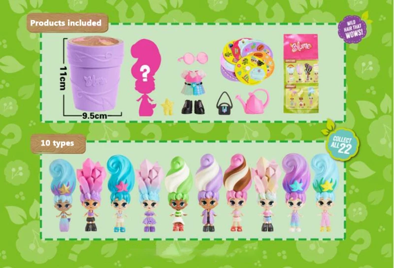 Blume куклы игрушки хобби Волшебные куклы аксессуары цветочный горшок Блум сюрприз глухая коробка Лейка цветок кукла с длинными волосами девочка подарок