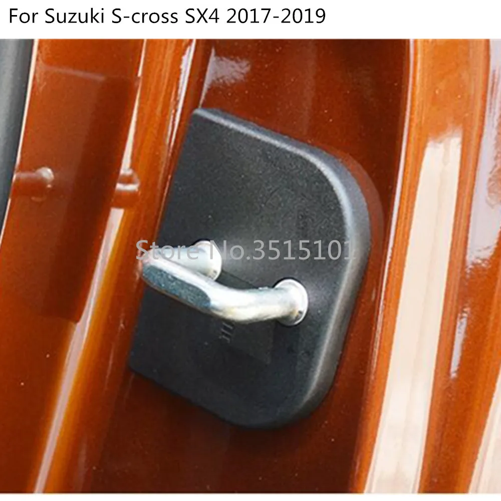 Для Suzuki S-Cross SX4 автомобильный корпус стиль интерьер пластик анти ржавчины водонепроницаемые ключи замка ключ пряжка крышка 4 шт