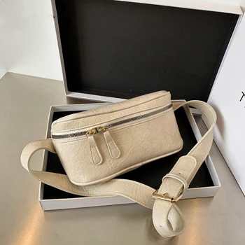 

New Women Fanny Pack PU Leather Chest Bag Ladies Sports Belt Bag Mini Waist Pouches Female Fashion Crossbody Bags Pack