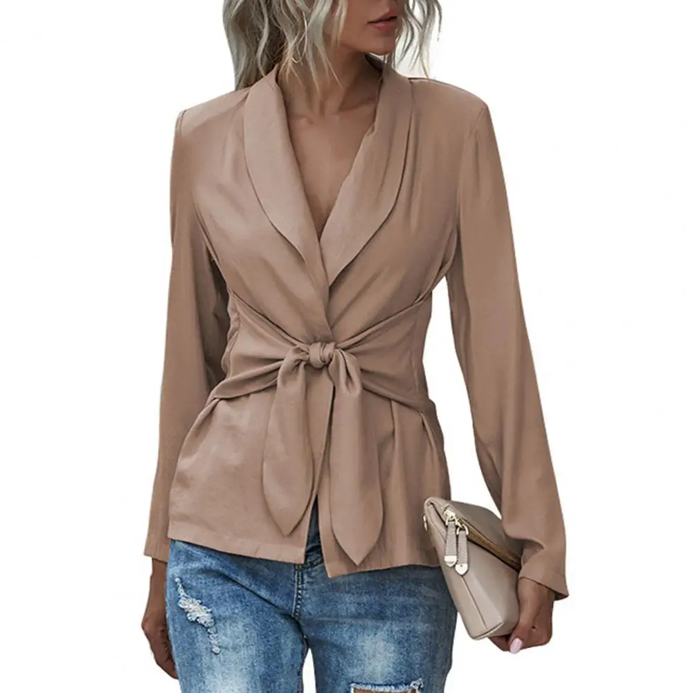 

Women Blazers Long Sleeve Sexy Deep V Neck Stylish Blazer All Match Business Solid Color Office Lady Casual Suits Blazers Autumn